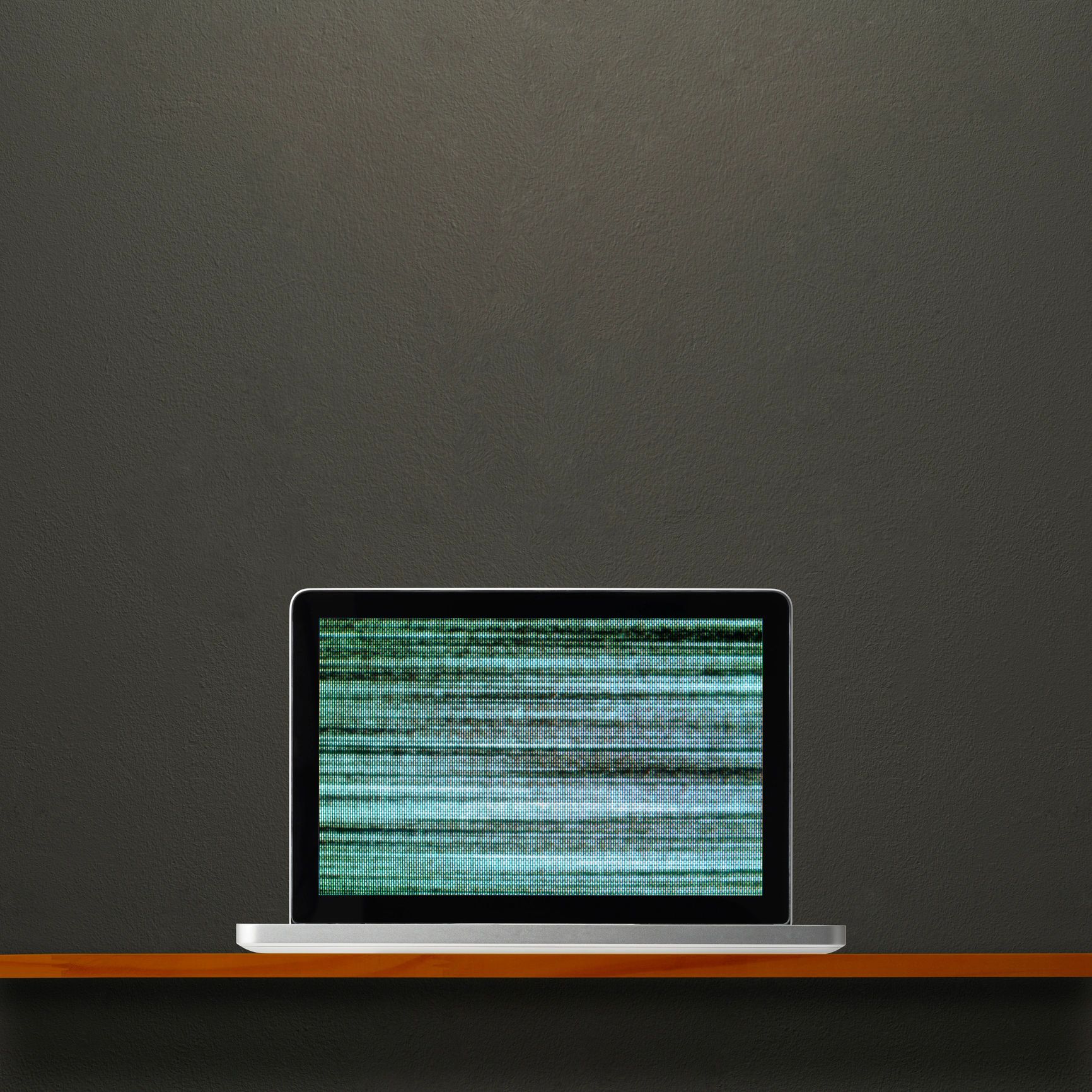 Laptop with spreadsheet used for bookkeeping